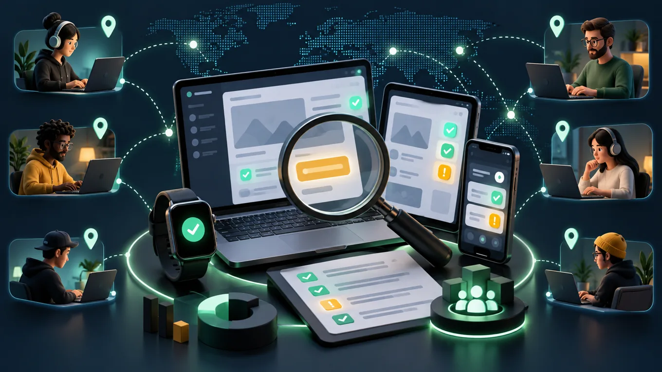 Capa do artigo: Testes de Usabilidade e QA Remoto: uTest, UserTesting e Testlio Pagam Mesmo em 2026? Guia Prático de Crowdtesting